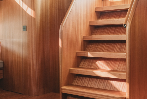 Large sailing yacht with crew